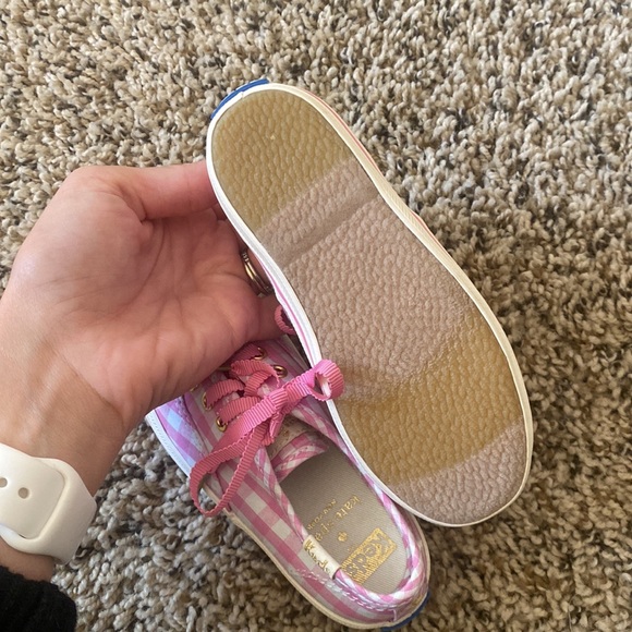 Kate Spade Keds Little Girl Toddler Tennis Shoes Buffalo Check - Picture 5 of 8
